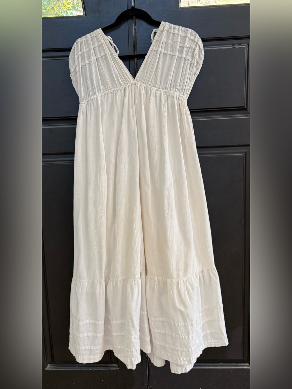 Free People In The Mood For This Midi Dress Oversized XS Ivory - Picture 4 of 8
